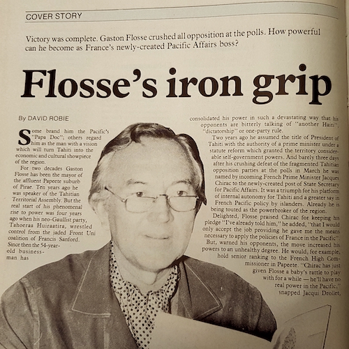 "Flosse's iron grip" 