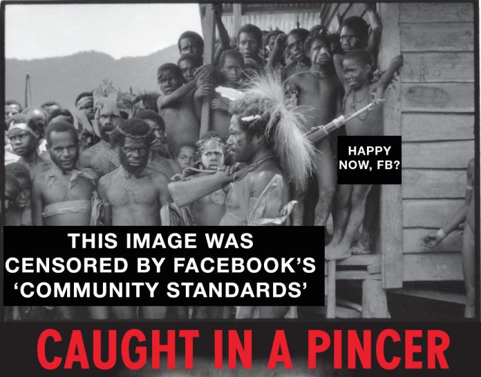 The Facebook "censored" Ben Bohane image after a "facelift" by the Vanuatu Daily Post