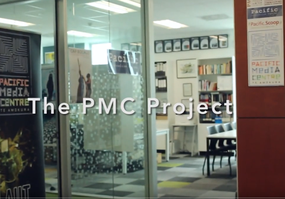 Screenshot from the Pacific Media Centre video The PMC Project