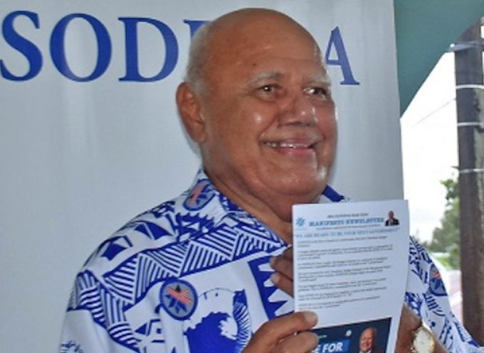 Sodelpa leader Viliame Gavoka