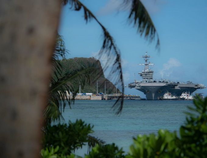 The USS Theodore Roosevelt in Guam