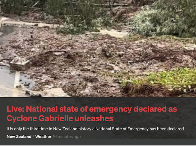 A national state of emergency has been declared in Aotearoa New Zealand