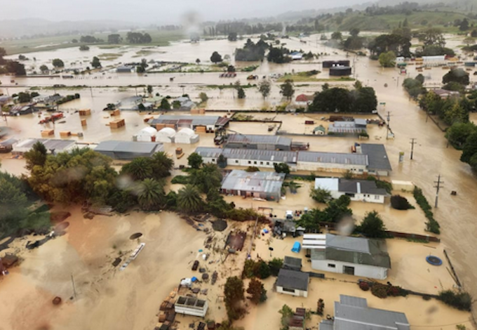 The northern Hawke's Bay town of Wairoa (pop. 8000) cut off