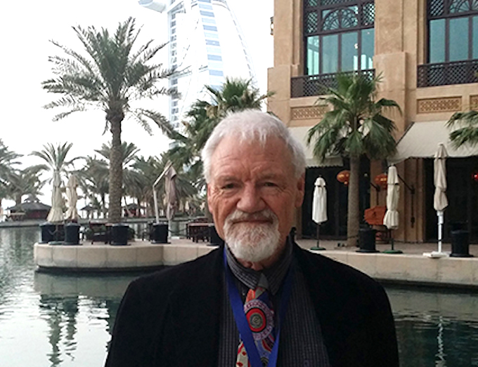 Pacific Media Centre director Professor David Robie in Dubai