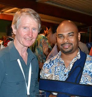 Sean Dorney and Ashwin Raj recentlyin Noumea