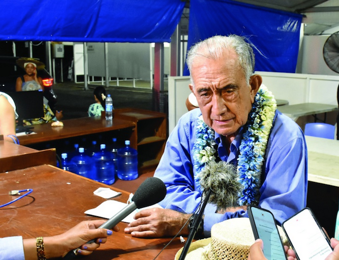 Tavini Huira'atira leader Oscar Temaru