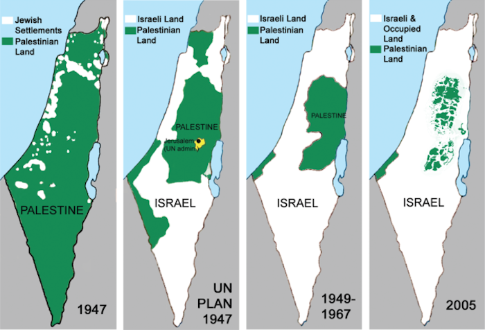 How Palestinian land has shrunk since 1948