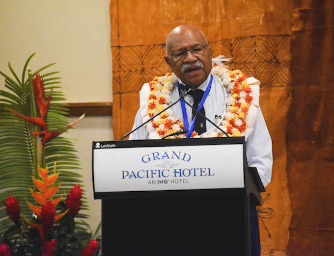 Fiji Prime Minister Sitiveni Rabuka in Suva 200423