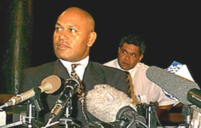 The 2000 Fiji coup front man George Speight (left), now serving a life sentence in jail for the attempted putsch