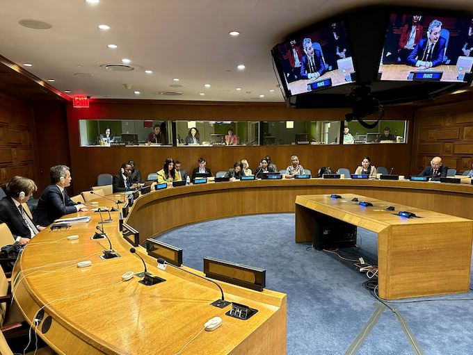 French Interior Minister Gérald Darmanin at the UN