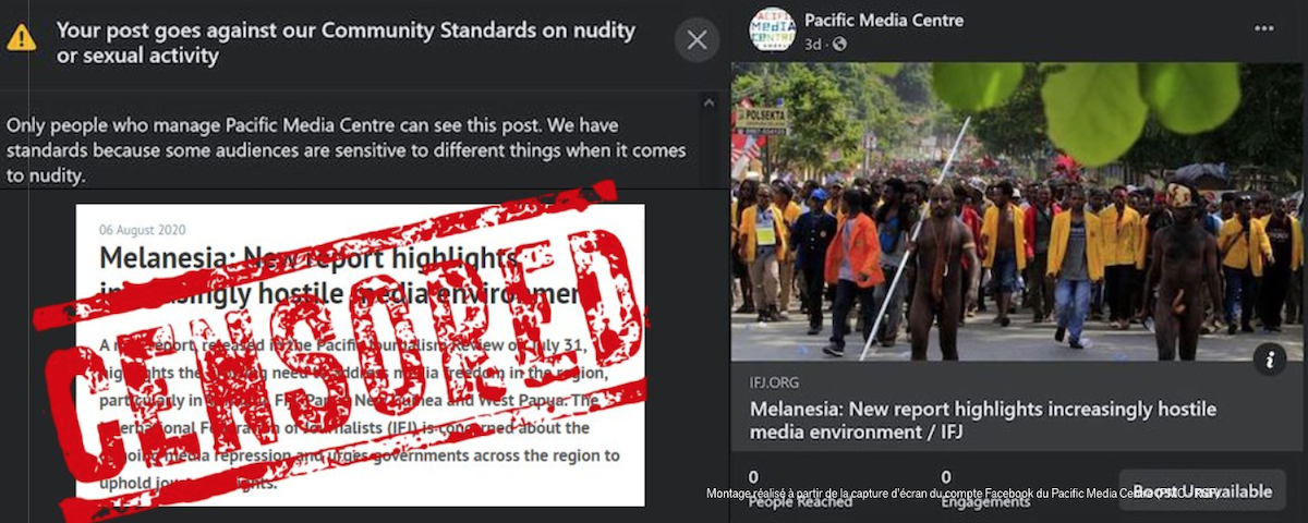 Facebook’s algorithms censored the IFJ article