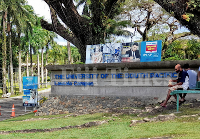 The Old Entrance to the University of the South Pacific's Laucala campus