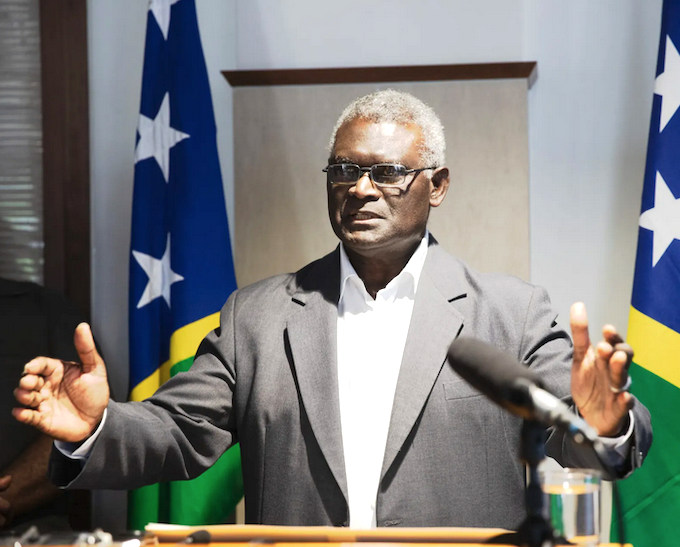 Solomon Islands Prime Minister Manasseh Sogavare