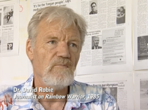 Journalist David Robie as featured in the 2005 Greenpeace documentary The Boat and the Bomb