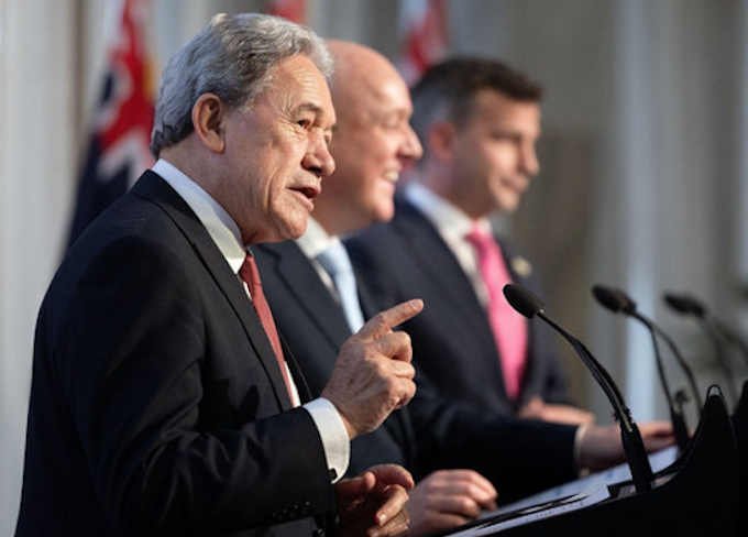 NZ's Deputy Prime Minister Winston Peters