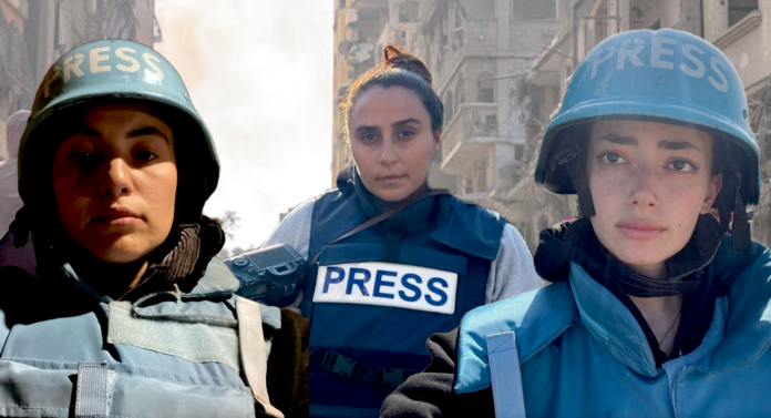 Gaza chroniclers Bisan Owda, Hind Khoudary and Plestia Alaqad