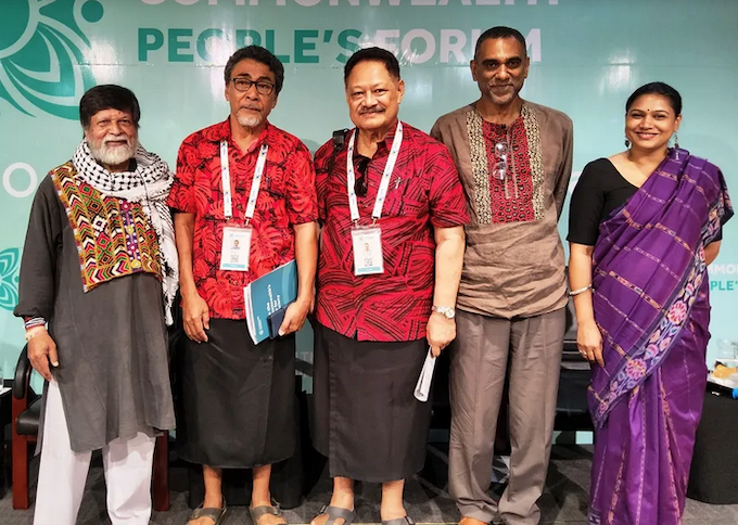 Speakers at the People's Forum Session on Freedom of Expression at CHOGM 2024 in Apia, Samoa, last week