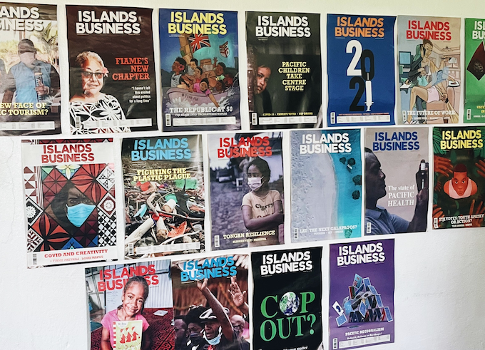 Covers of Islands Business