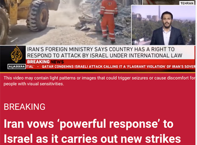 How Al Jazeera reported the Israeli attacks on Iran