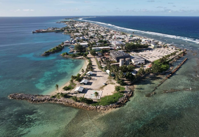 Half of the Marshall Islands' 50,000-strong population live in the capital city of Majuro . . . a new report examines impact of 67 US nuclear tests. Image: RNZ Pacific/Public domain