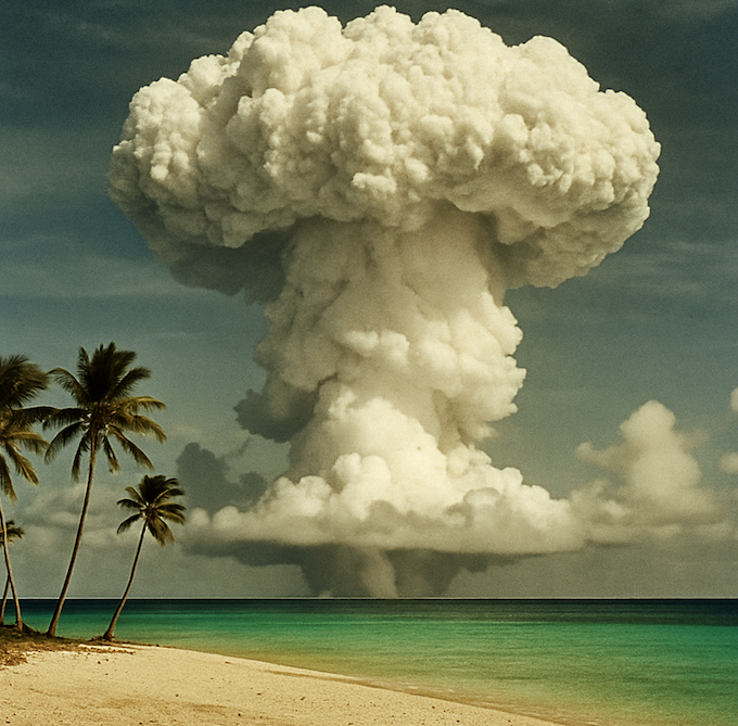 The Castle Bravo test was 1000 times more powerful than the bomb dropped on Hiroshima