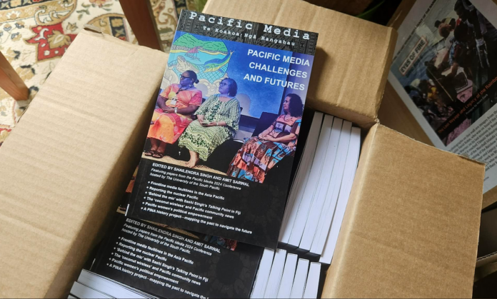 Hot off the press . . . copies of the inaugural Pacific Media journal arrive at Asia Pacific Media Network