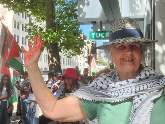 Extension Rebellion speaker Caril Cowan