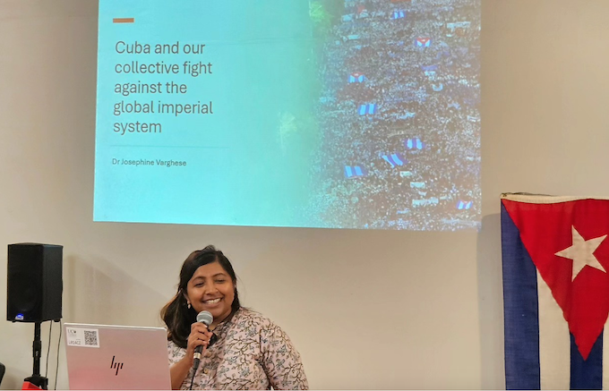 University lecturer Dr Josephine Varghese talks about her recent Cuban solidarity experience on a visit to Havana