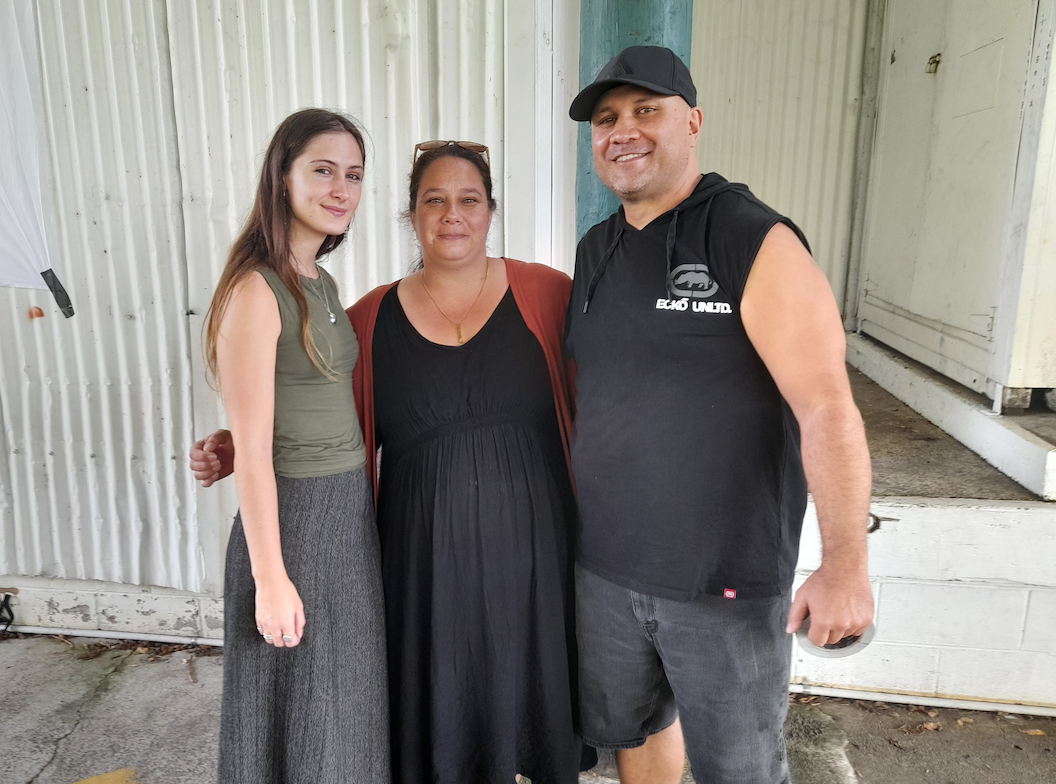 Simon with Maia and Mel