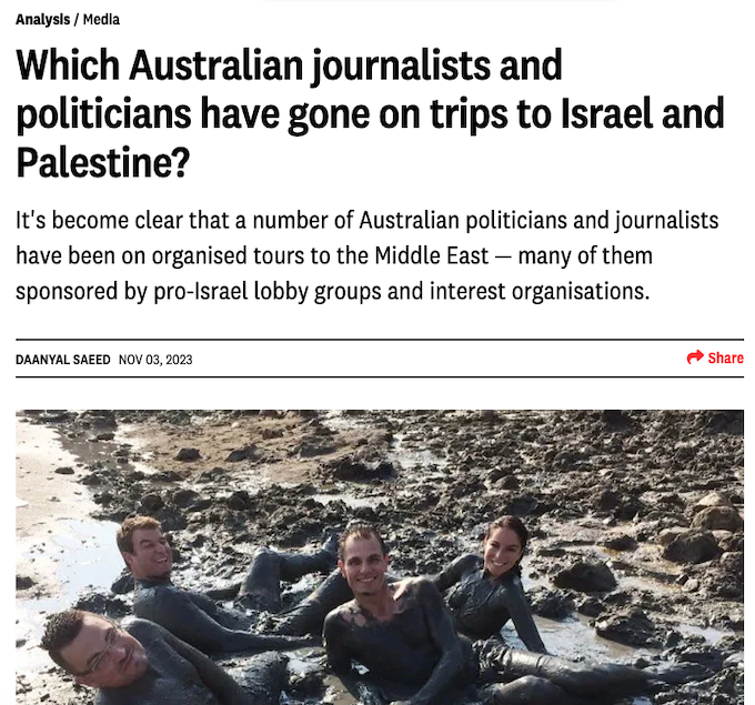 Crikey’s running checklist on Australian journalists who have been to Israel