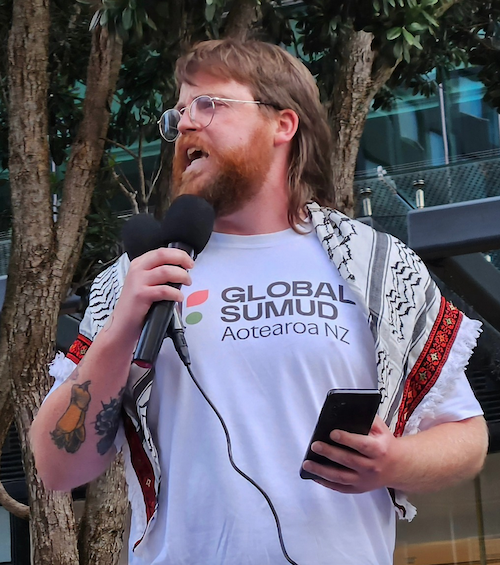 NZ Gaza flotilla activist Sean Janssen 