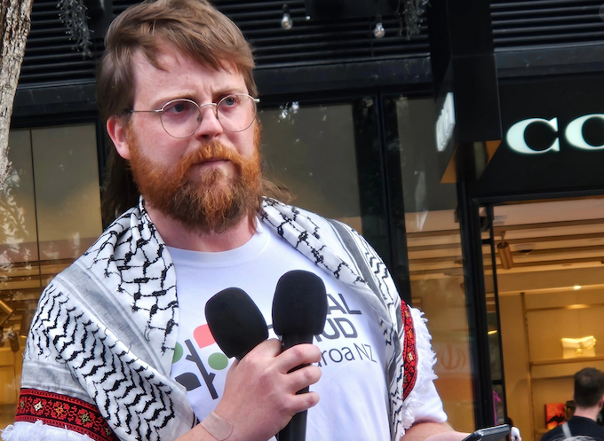 Abducted NZ Gaza flotilla campaigner Sean Janssen 