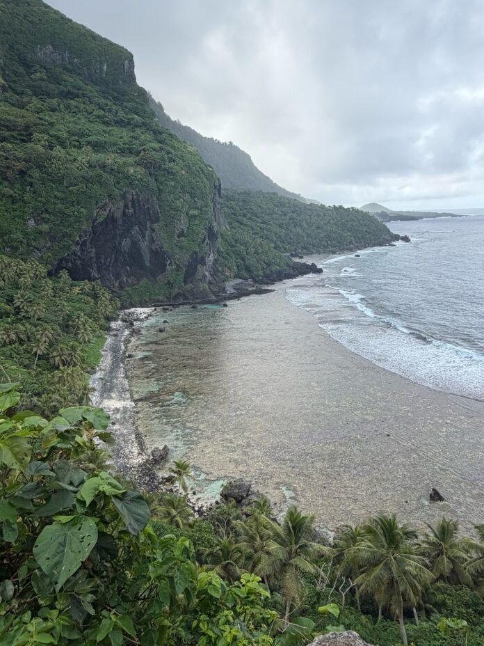 The coastline on Futuna Island in southern Vanuatu